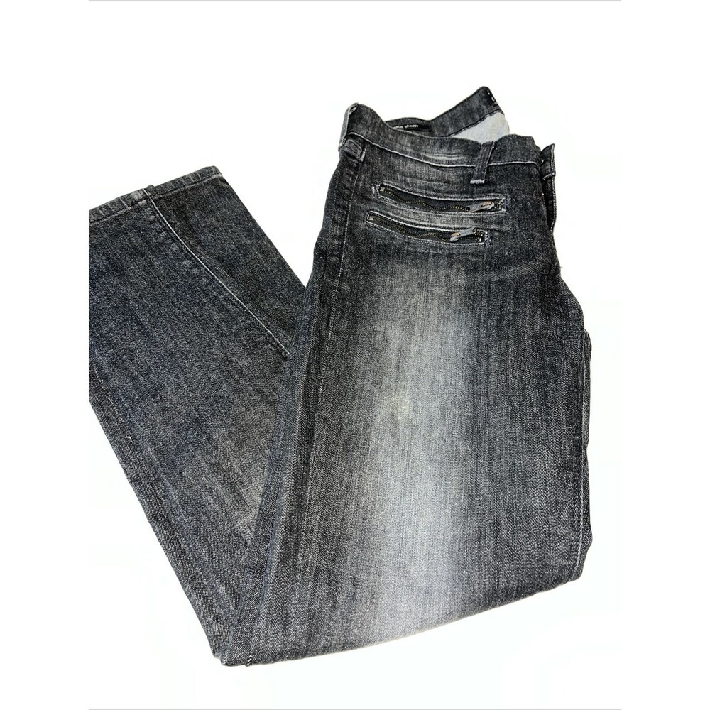 Lucky Brand Charlie Skinny Black Zipper pockets Jeans Size 8